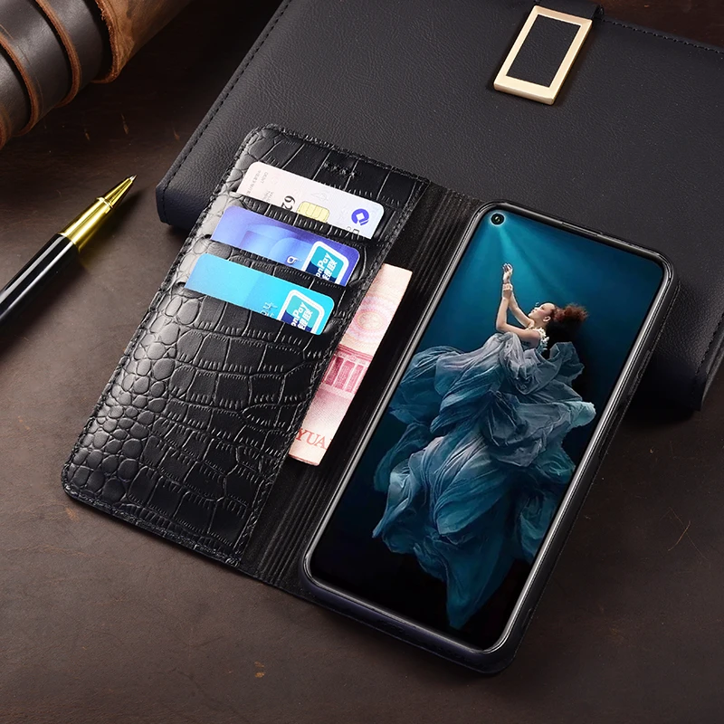 Luxury Leather Wallet Flip Cover - Book Style Phone Case