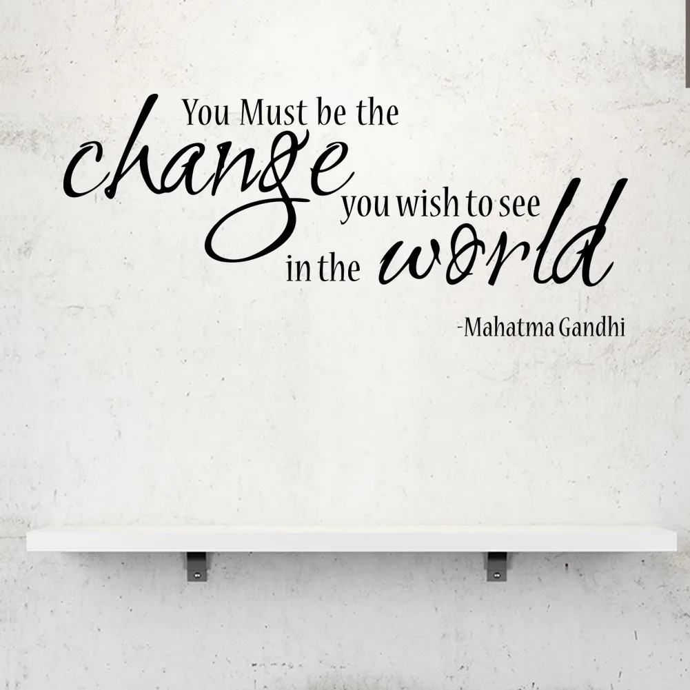 Creative Gandhi Proverbs Wall Stickers