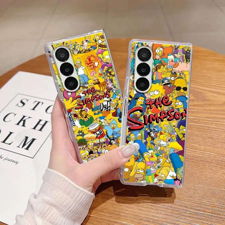 Transparent Soft Phone Cover with Funny The Simpsons Design
