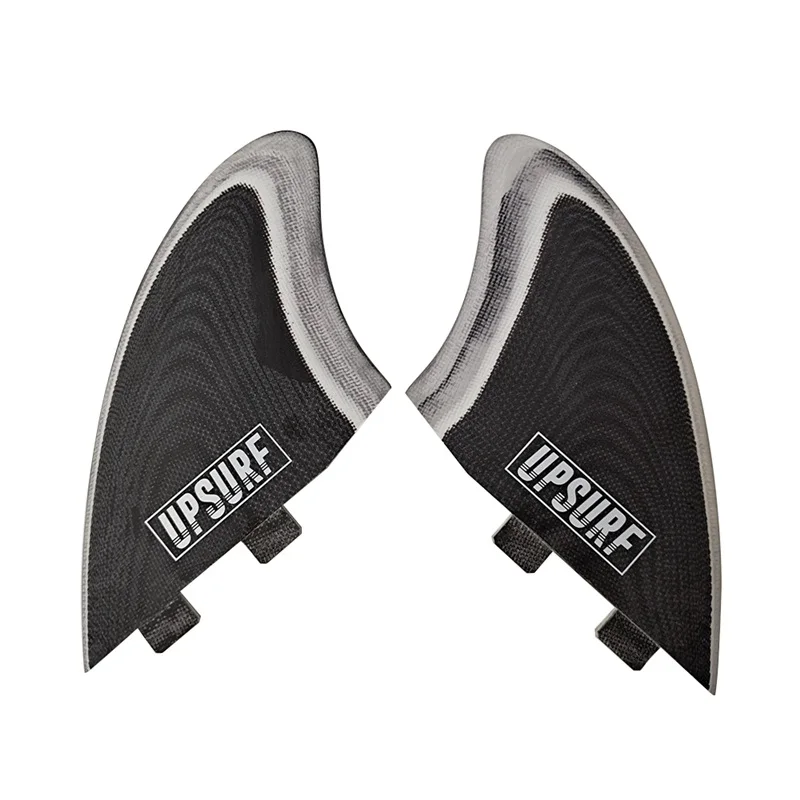 UPSURF FCS 1 Twin Fins Surfing Keel Fins Stabilizer Quilhas Surfboard Paddle Surf Fin Fiberglas 2pcs Double Tab aletas
