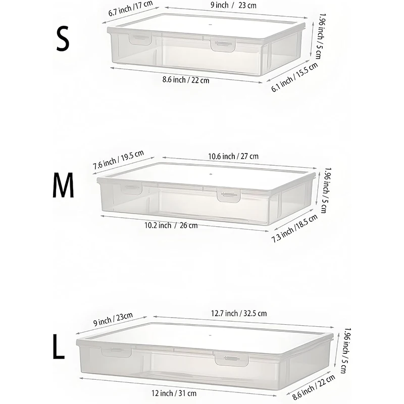 1Pc 내마모성 투명 A4 파일 보관함 실용적인 데이터 정렬 파일 상자 데스크탑 오피스 테스트 용지 주최자