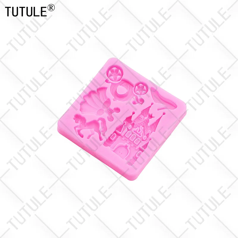 3D Kürbiswagen Schloss Prinzessinnenkleid Pferd Schokoladenkuchen Silikonform DIY Kleber-Zubehör Epoxidharz Silikonform – Detail 8