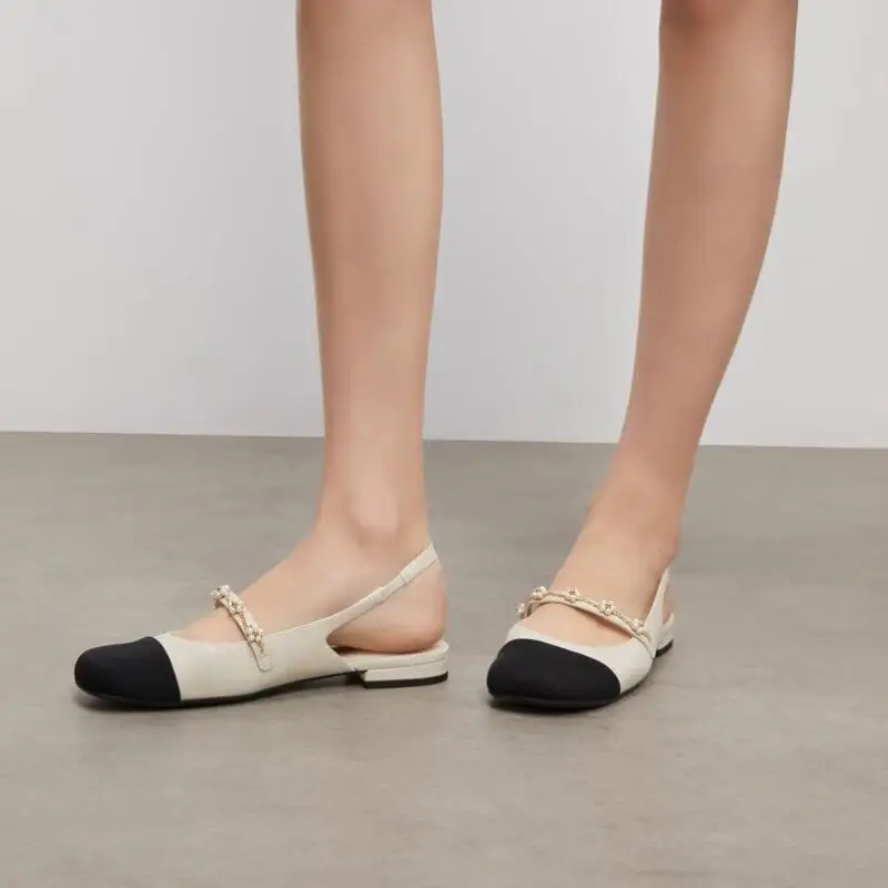 Fashion Mix Color Sandals Women NEW Summer Mules Shoes Female Casual Slingback Slip On Flat Heel Mary Jane Shoes Zapatos