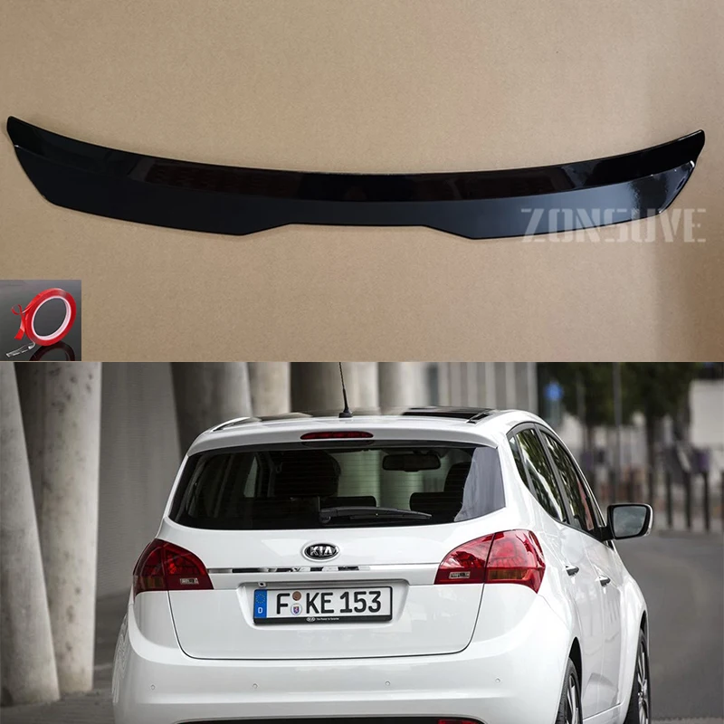 Use KIA Venga Year Roof Spoiler Carbon Fiber Look Accessories Body Kit Factory Style| | - AliExpress