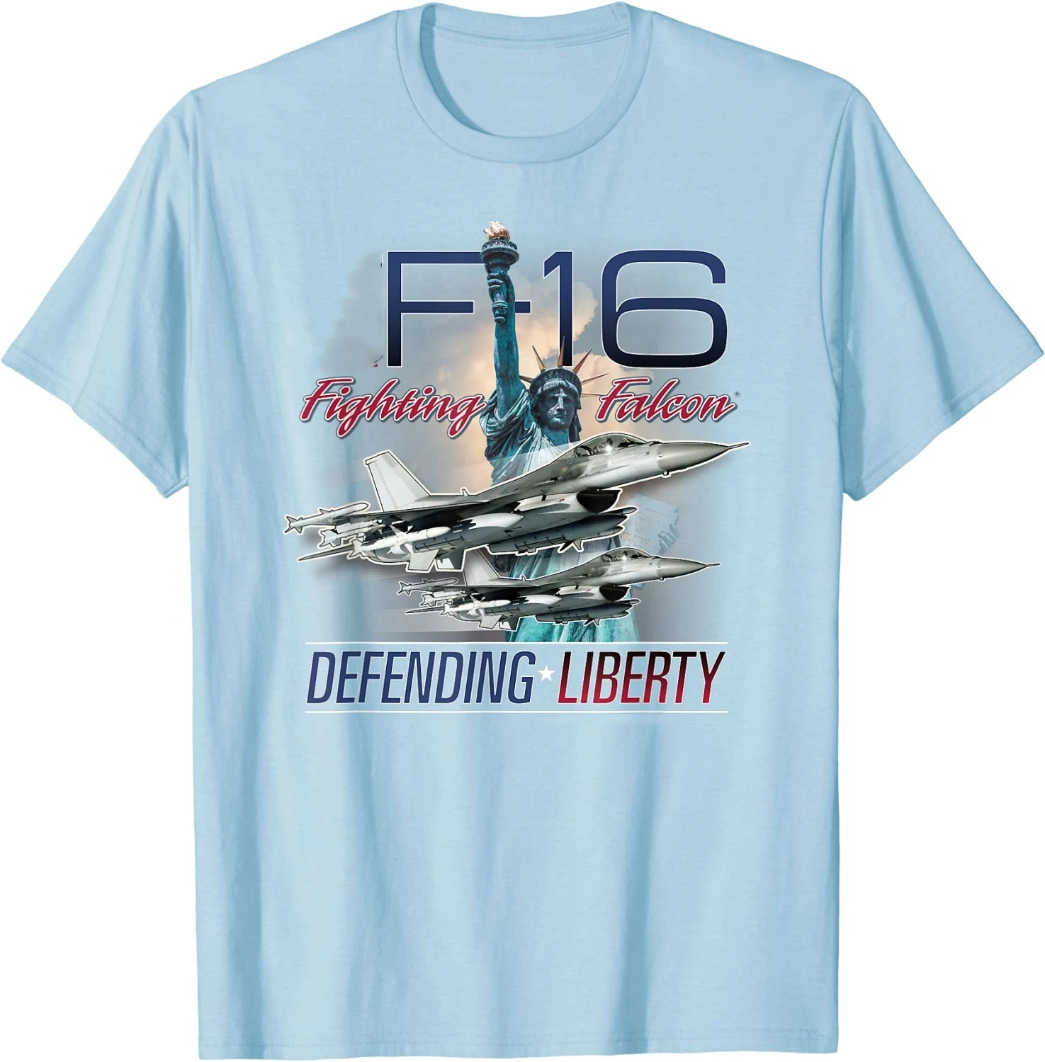

F-16 Fighting Falcon Viper Defending Liberty T-Shirt