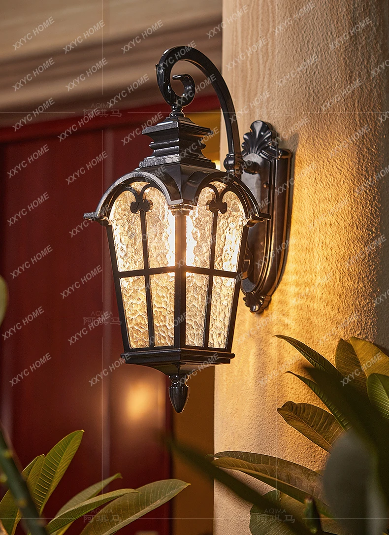 

Outdoor Wall Lamp Waterproof Villa Garden Lamp American Retro Outdoor Garden Balcony