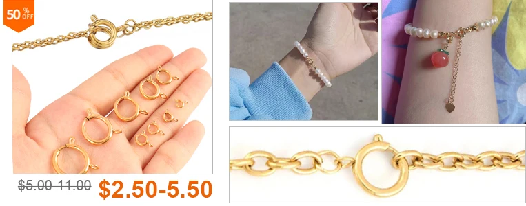 30 teile/los Edelstahl Karabiner für Schmuck Machen Liefert Jump Ringe Für Armband Halskette Stecker Schmuck Erkenntnisse – Detail 2