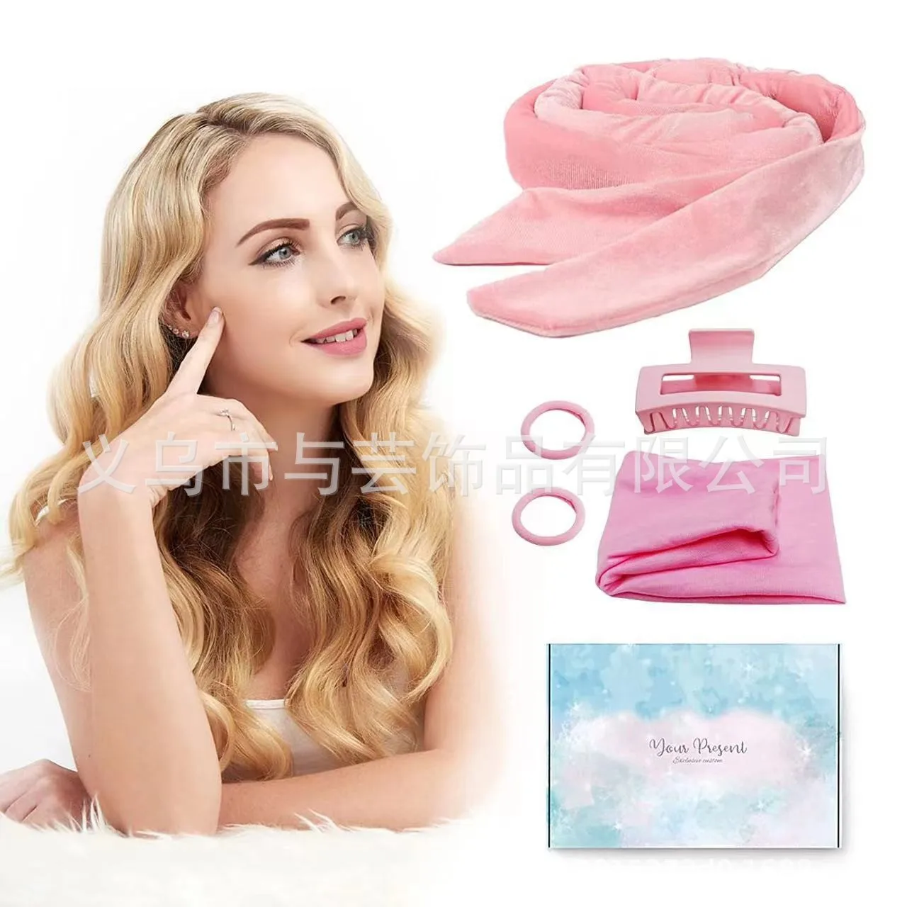 아마존 크로스 보더, 활 게으른 사람, 핫 컬링 로드 없음, 헤어 타이 컬링 다리..