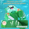 Swimbobo Kids Inflatable Floating Swimming Floats Cute Green Child Swim Pool For Babies Water Toy Ring PVC Baby Float For Summer 5