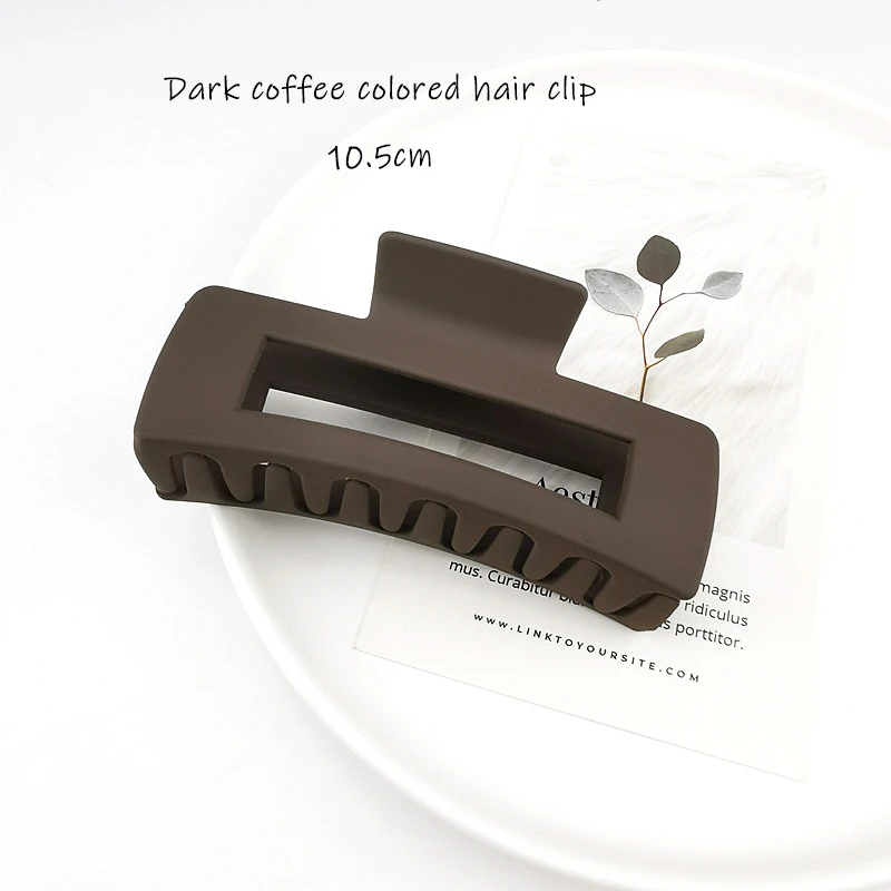 1pc oder 4 Teile/satz Frauen Mädchen Klaue Clips Kaffee Schwarz Haar Klaue Rutschfeste Krabben Haarnadeln Haarspange Mode Haar Zubehör geschenke – Detail 9