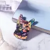 Wild Fashionable Multicolor Elegant Acrylic Sparkling Cat Brooch For Women Women's Jewelry Popular Fashion Versatile Rhinestone 2