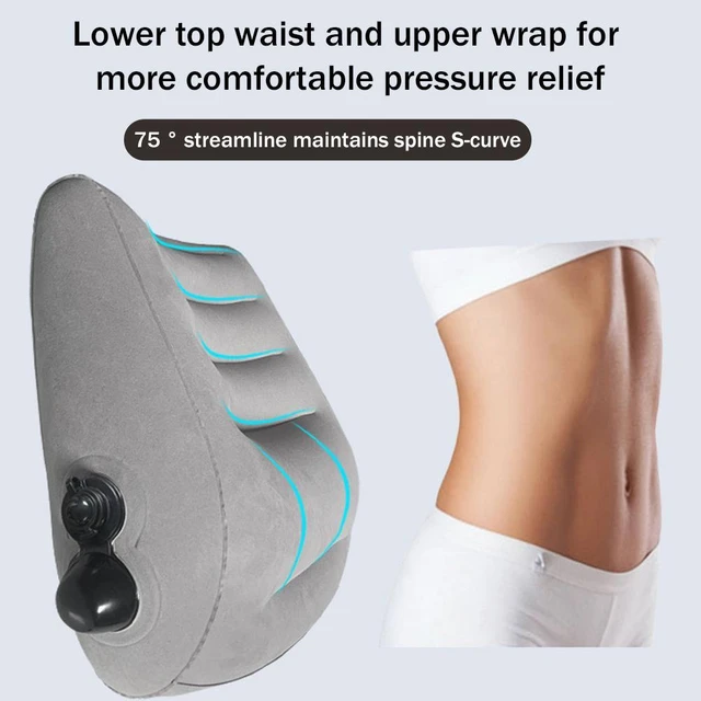 Inflatable Lumbar Support Massage Pillows - for Back Pain Relief