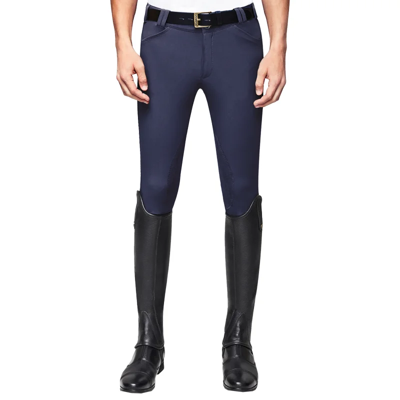 Cavassion Butterfly Wing Equestrian Pants Half Leather Riding Adult Men's White Horse Surgical Pants Riding Pants 8103102 6