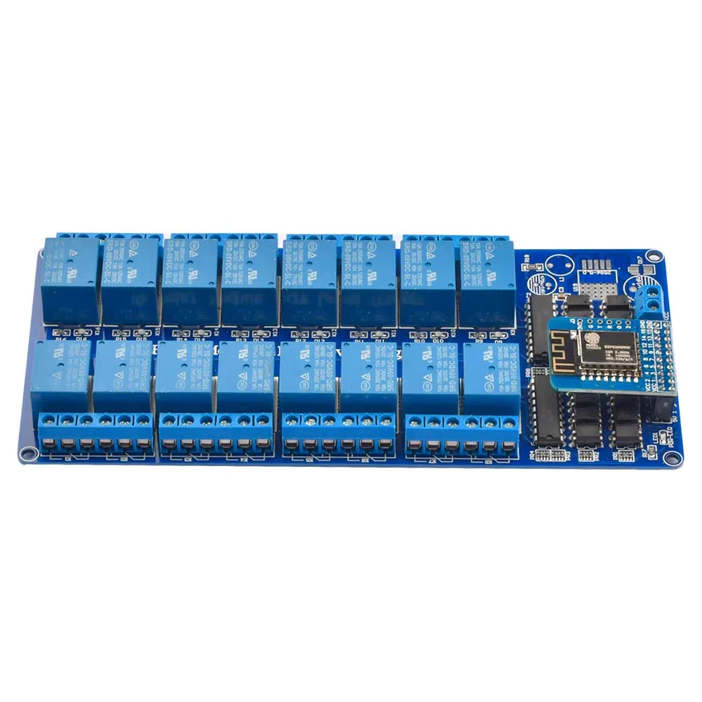DC5V 12V 16 kanałowy moduł przekaźnika Wifi na pokładzie ESP8266 moduł WIFI mikrokontrolery interfejs przekaźnik mocy dla Arduino 9 Seb871f72c99046cc94e2c68379912442s DC5V 12V 16 kanałowy moduł przekaźnika Wifi na pokładzie ESP8266 moduł WIFI mikrokontrolery interfejs przekaźnik mocy dla Arduino