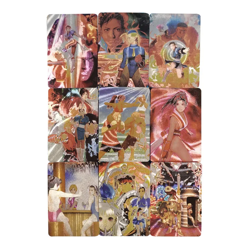 

Anime Street Fighter Mai Shiranui Chun-Li Diy Beautiful Girl Acg Collection Card Anime Peripheral Rough Flash Card Birthday Gift