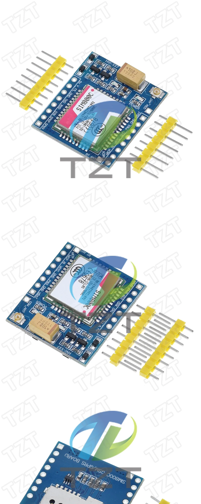 1/3 Stück TZT SIM800C GSM GPRS Modul 5V/3,3V TTL – Detail 3