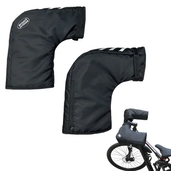 Bike Handlebar Mittens Reflective Winter Bicycle Handlebar Muffs Cold-proof & Waterproof Mountain/ Road Bike Handlebar Cover 3