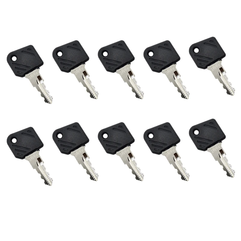 New Ignition Key 0009730419 10 PCS 0009701304 Compatible With Linde Key Forklift High Lift Truck Ant 801