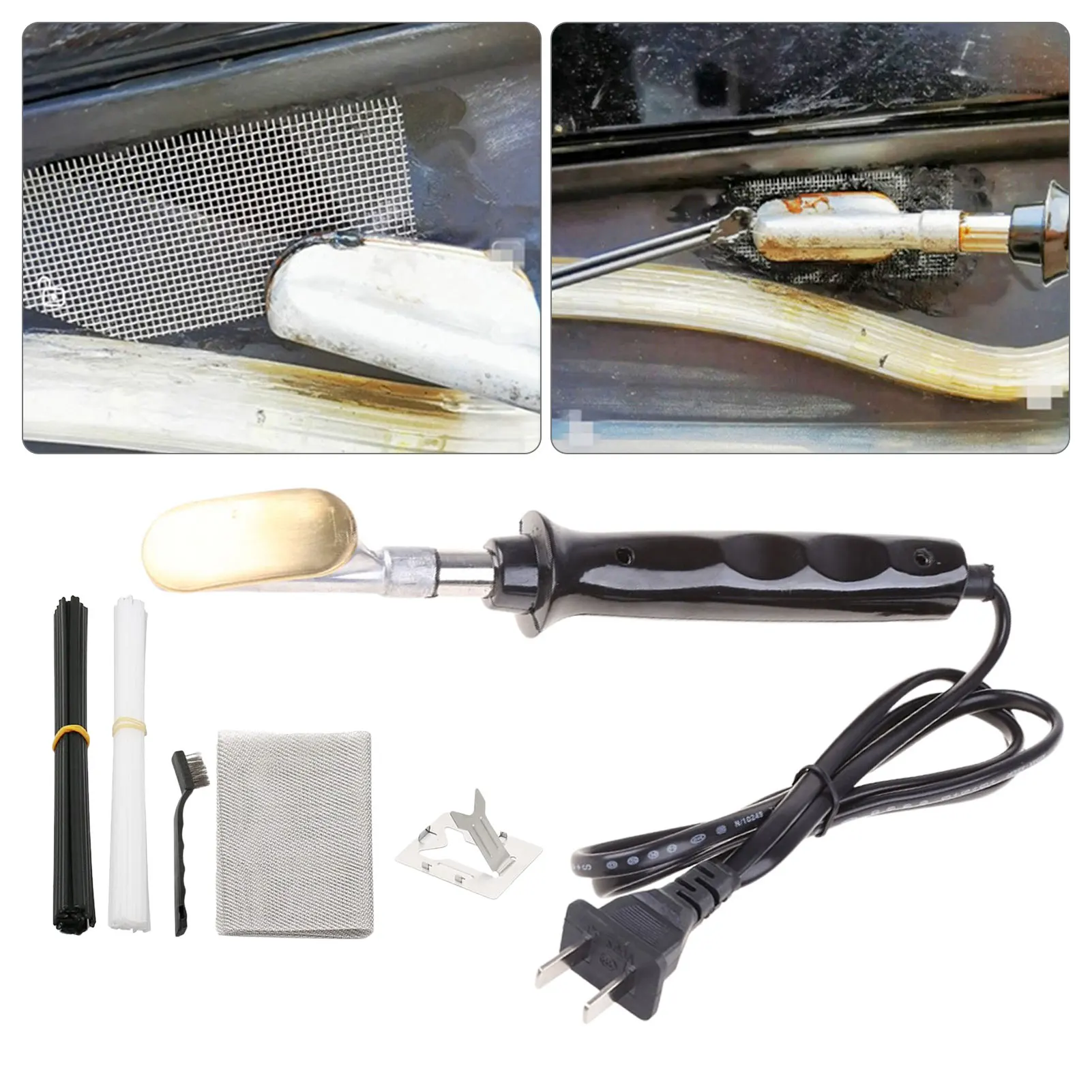 Car Bumper Repair Kit Electric Soldering Iron With Plastics Handle