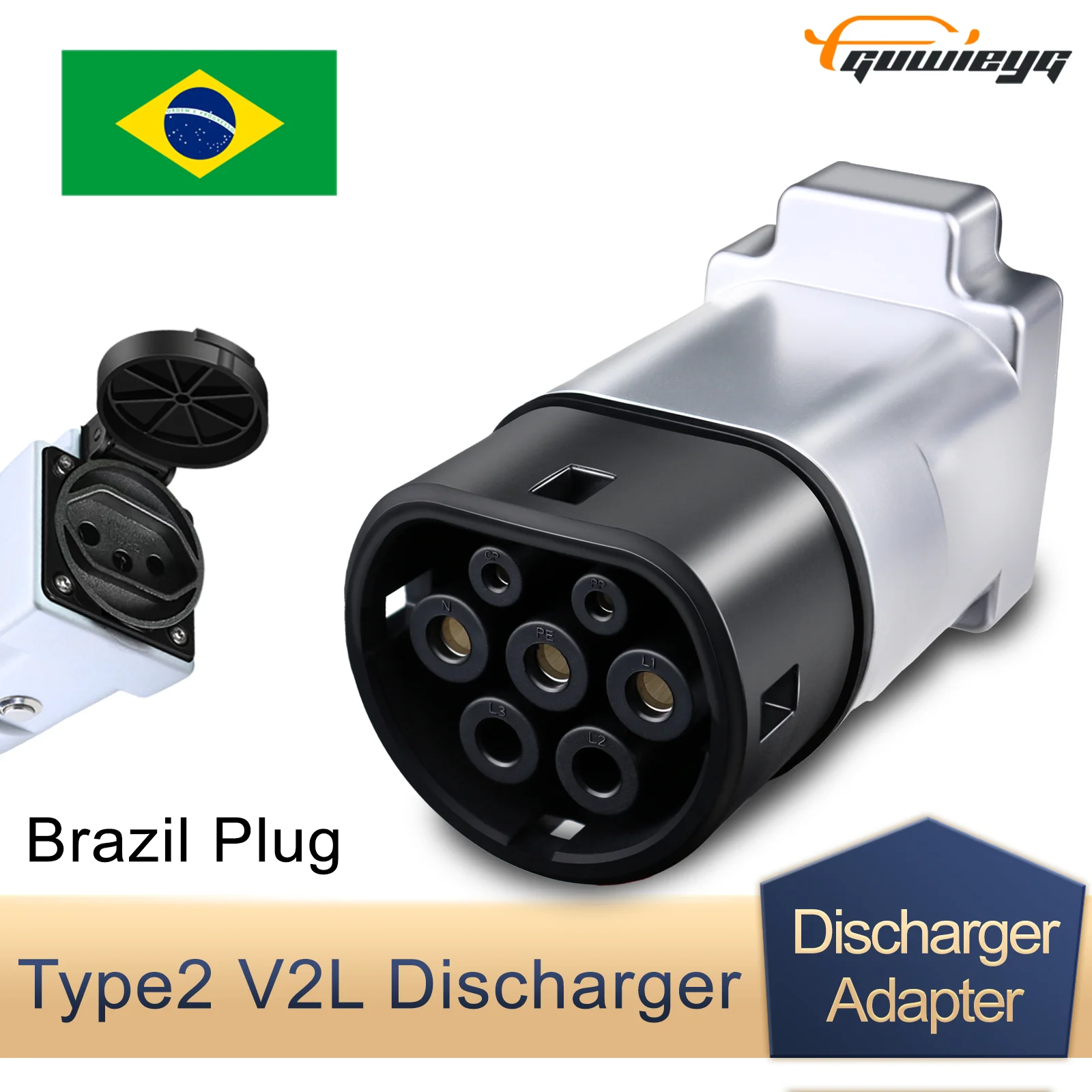 Nova atualização v2l descarregador brasil plug para type2
