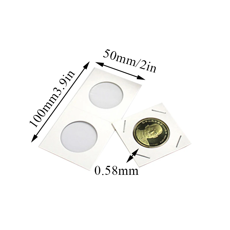 12 Specifications Square Cardboard Case Coin Album Collection Clip Flip Coin Holders Stamp Holder Cover Supplies Storage coin album