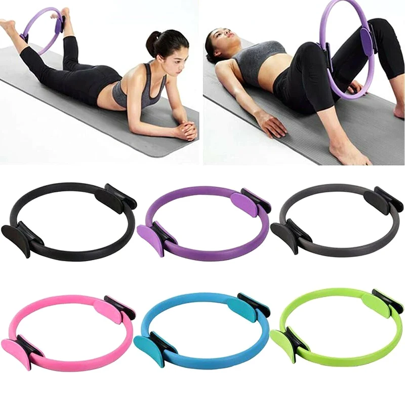 Description Picture 5 of item1Pc Yoga Pilates Ring Durable Non-Slip Exercise Circle Fitness Magic Circle For Toning Sculpting Pilates Ring Flexibility