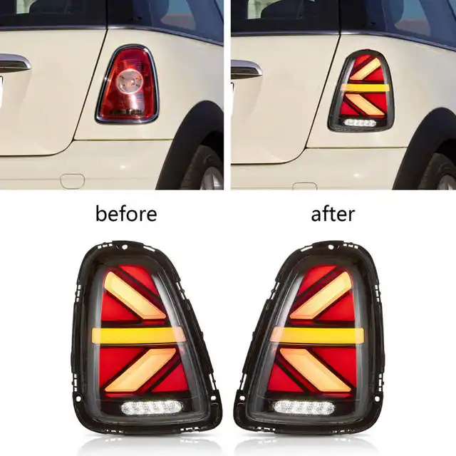 LED Tail Lights Assembly for Mini Cooper R50-53 2001-2007 Mini Cooper  Hatchback Convertible Sequential Turn Signal - AliExpress