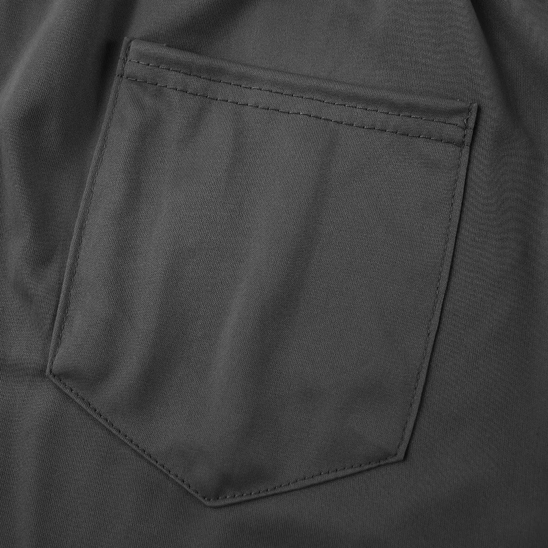 Herren Hip-Hop Baggy 2-Teilige Sets Sommer Einfarbig Reißverschluss Polo-Top Shorts Lässige Mode Streetwear Outfits – Detail 39