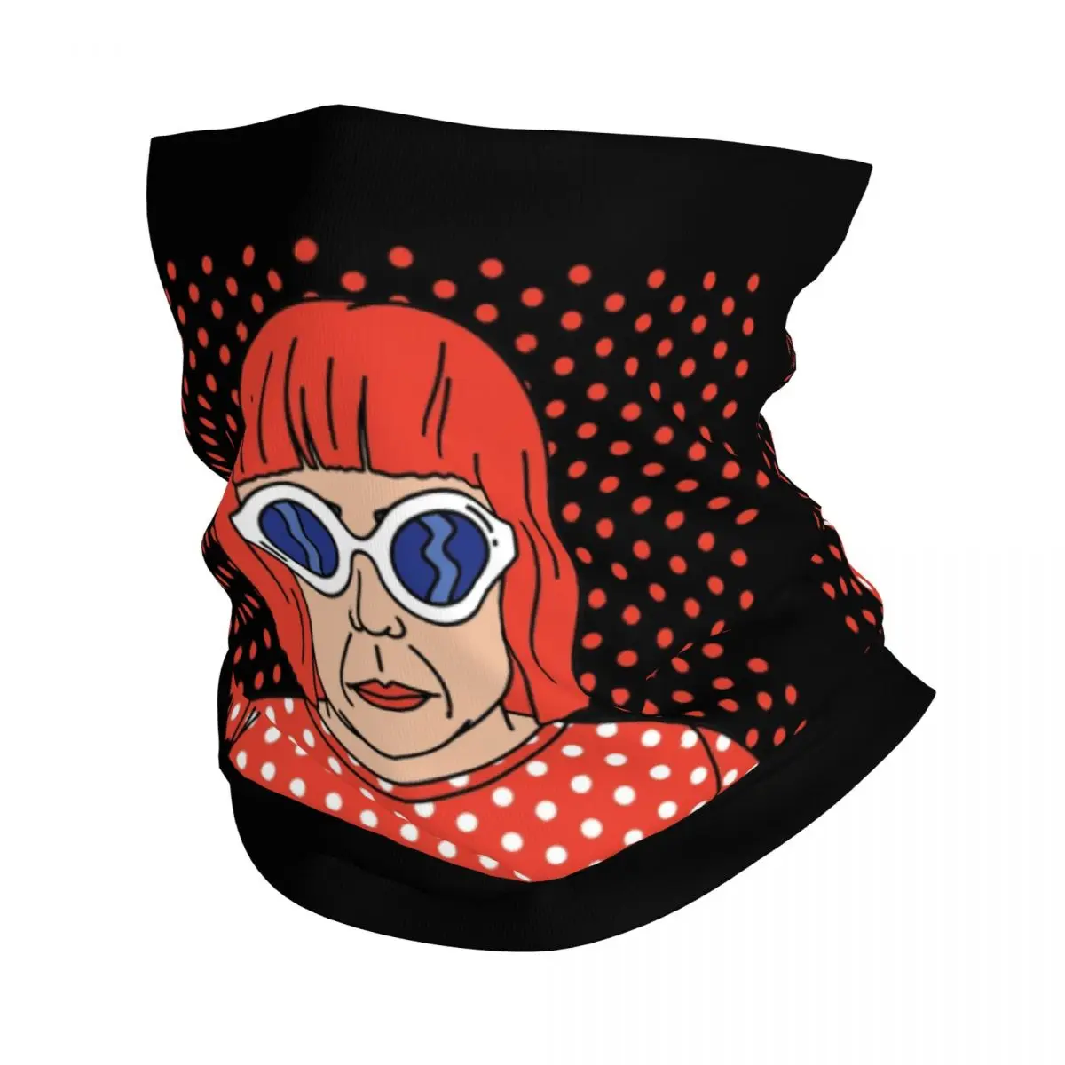 

Аниме бандана Yayoi Kusama, накидка на шею с принтом в горошек, эстетический шарф, многофункциональная Балаклава для верховой езды, унисекс, для взрослых
