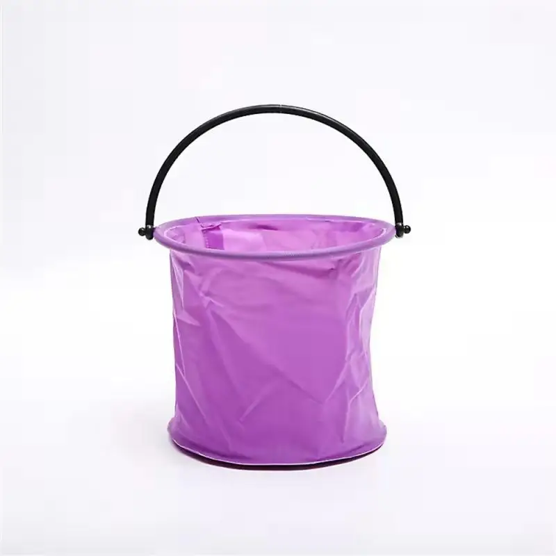 Childrens Retractable Folding Bucket Waterproof Canvas Material Simple Shape Outdoor Entertainment And Sports Easy To Carry 2