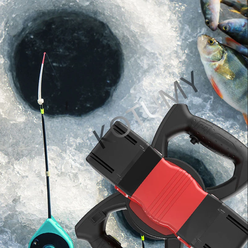 Ice Drill Cordless Drill Ice Fishing Drill Lithium Battery 36V 200mm Diameter 800mm Depth Ice Auger Outdoor Winter Fishing 4