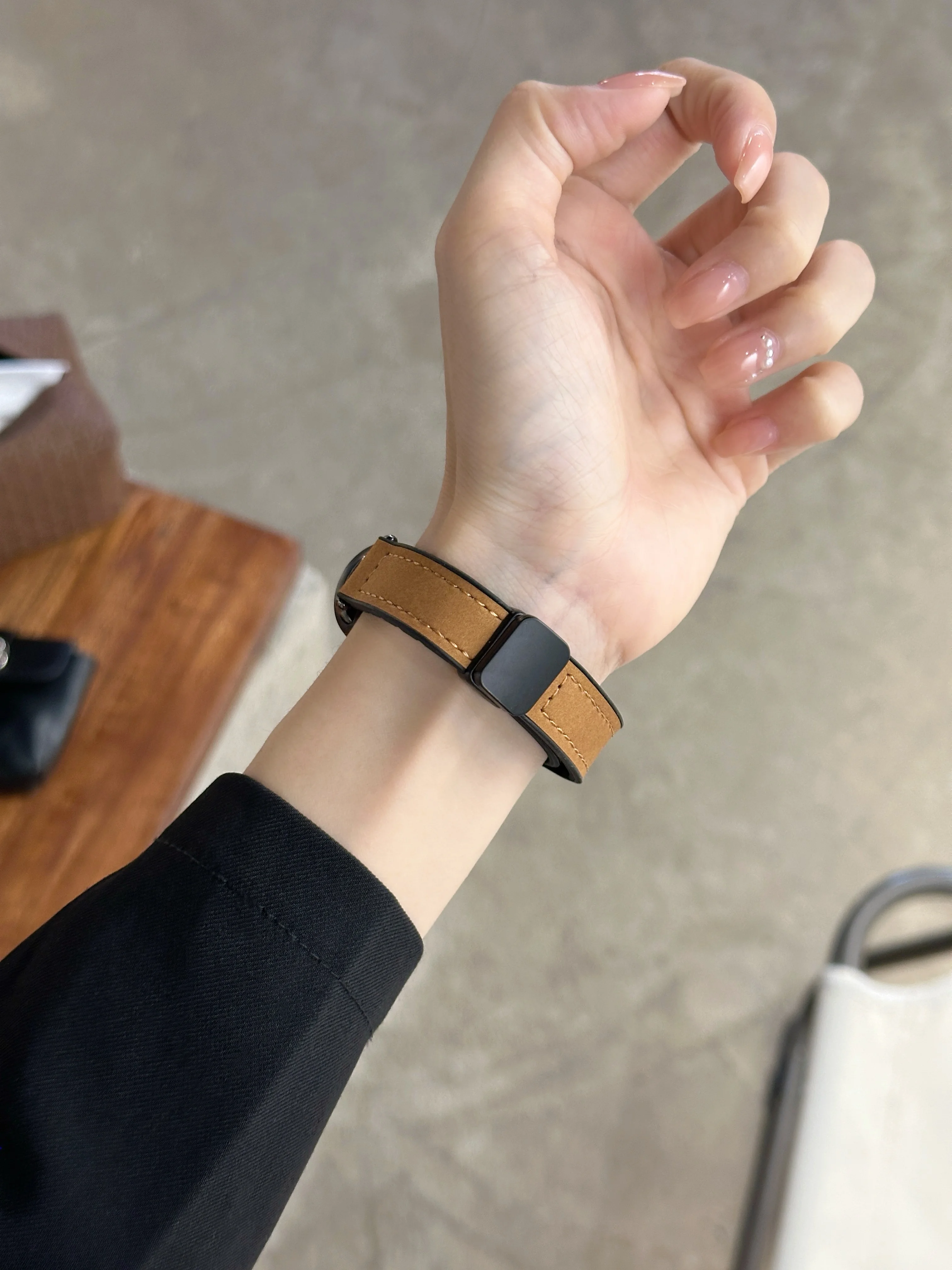 Magnetic Leather Strap Wristband Accessory Bracelet