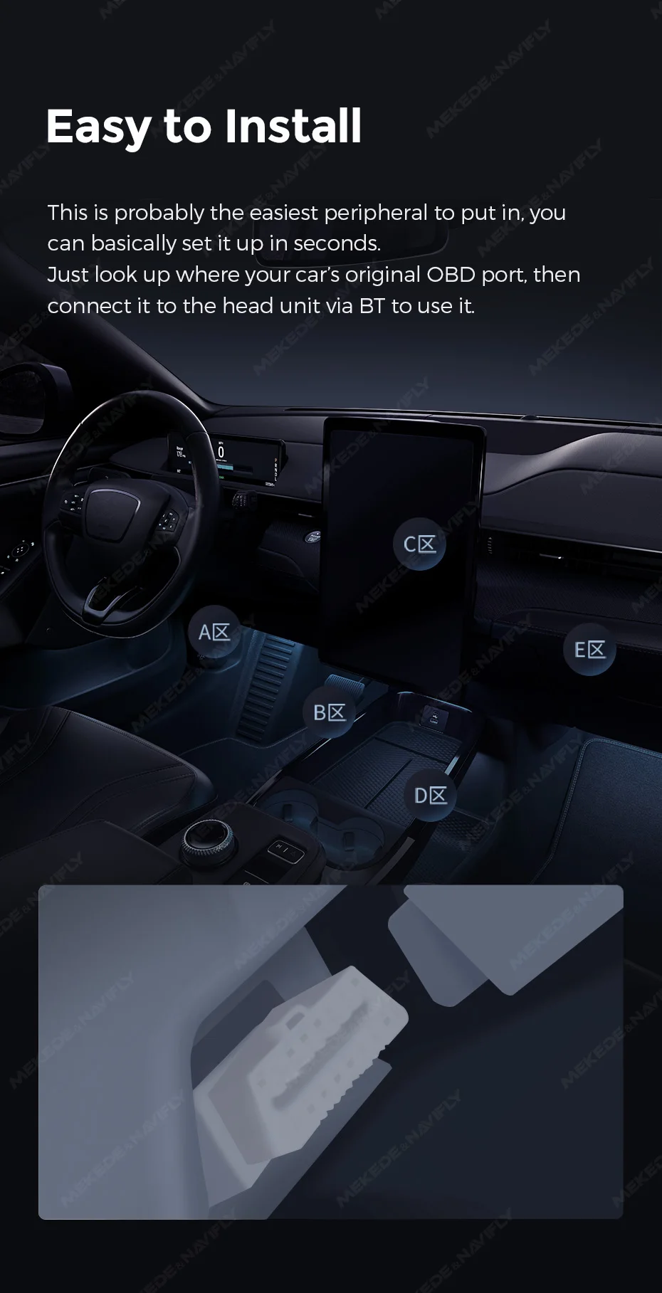 DUDUAUTO BT5.1 V1.5 Auto-OBD-Codeleser Scan-Tool Autoscanner-Diagnosetool unterstützt 9 Protokolle OBDII OBD2 für DUDU-Bildschirme – Detail 7