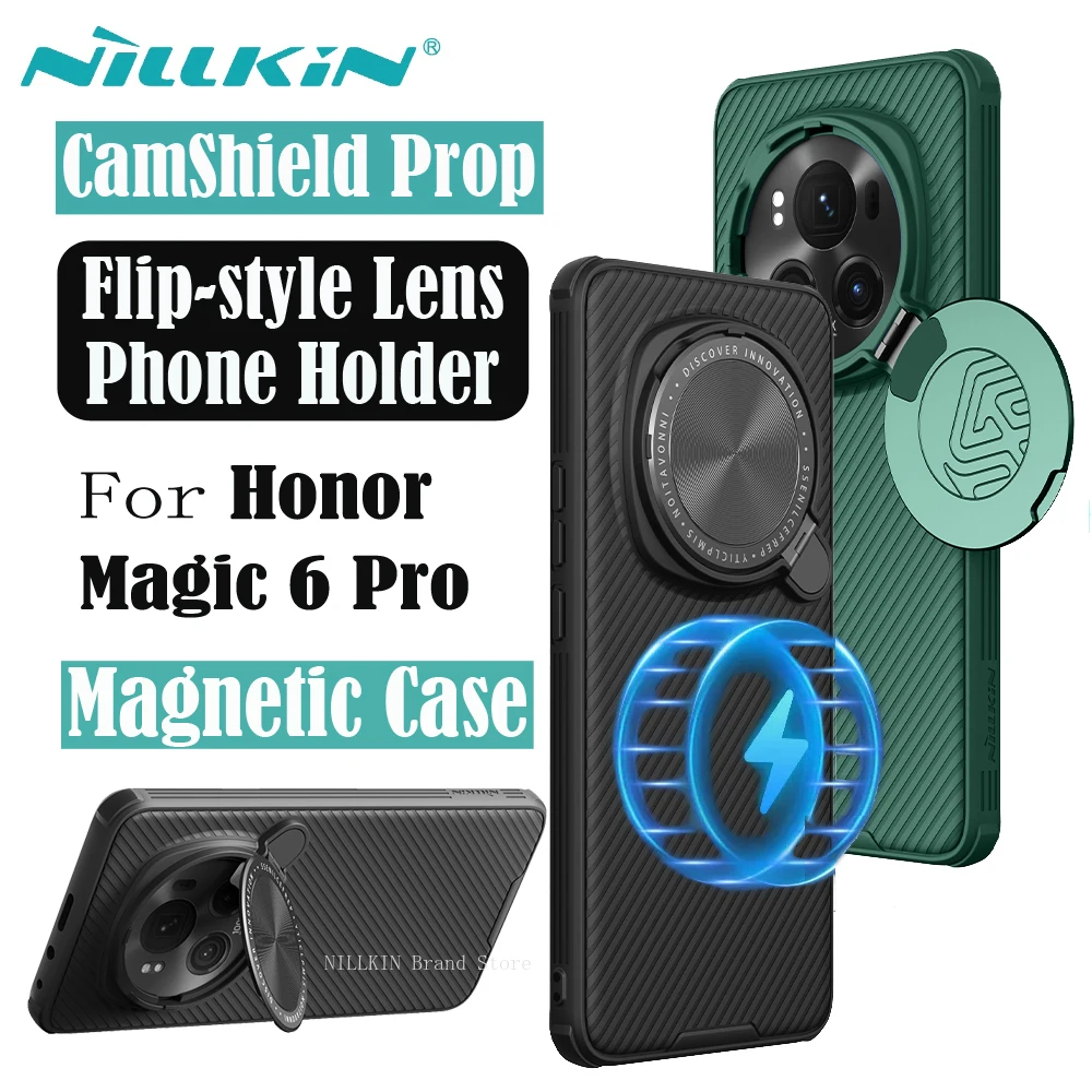 Корпус телефона для Honor Magic 6 Pro MagSafe NILLKIN Camshield Ноутбук для магнитной зарядки Honor Magic6 Pro