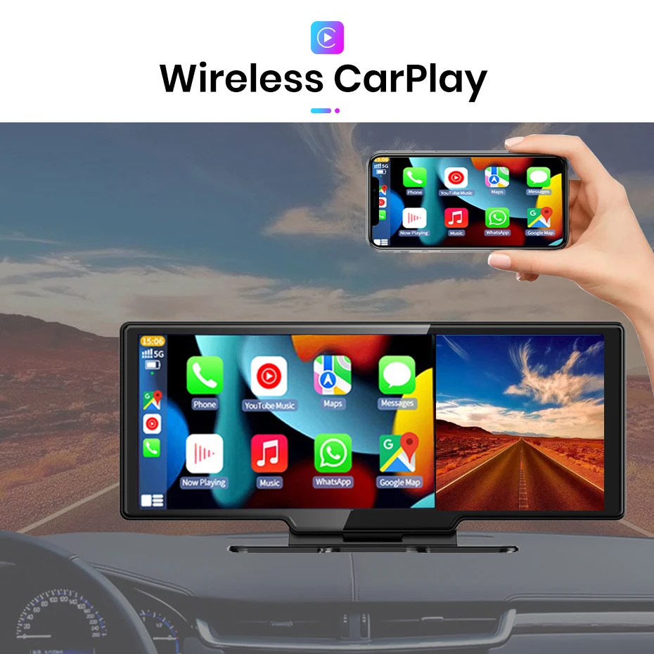 WHEXUNE  ķ 4K 2160P Ĺ ī޶ ī÷  ȵ̵ ڵ GPS ׺̼,  , ڵ DVR BT FM , 10.26 ġ