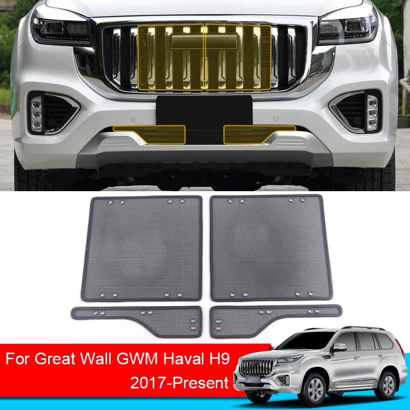 

Car Insect-proof Air Inlet Protection Cover Airin Insert Net Vent Racing Grill Filter For Great Wall GWM Haval H9 2017-2025