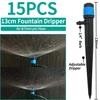OASIS Greenhouse Watering Sprinkler Dripper Drip Irrigation Garden Adjustable Mist Emitters Stake Micro Spray Rotating Nozzle 6