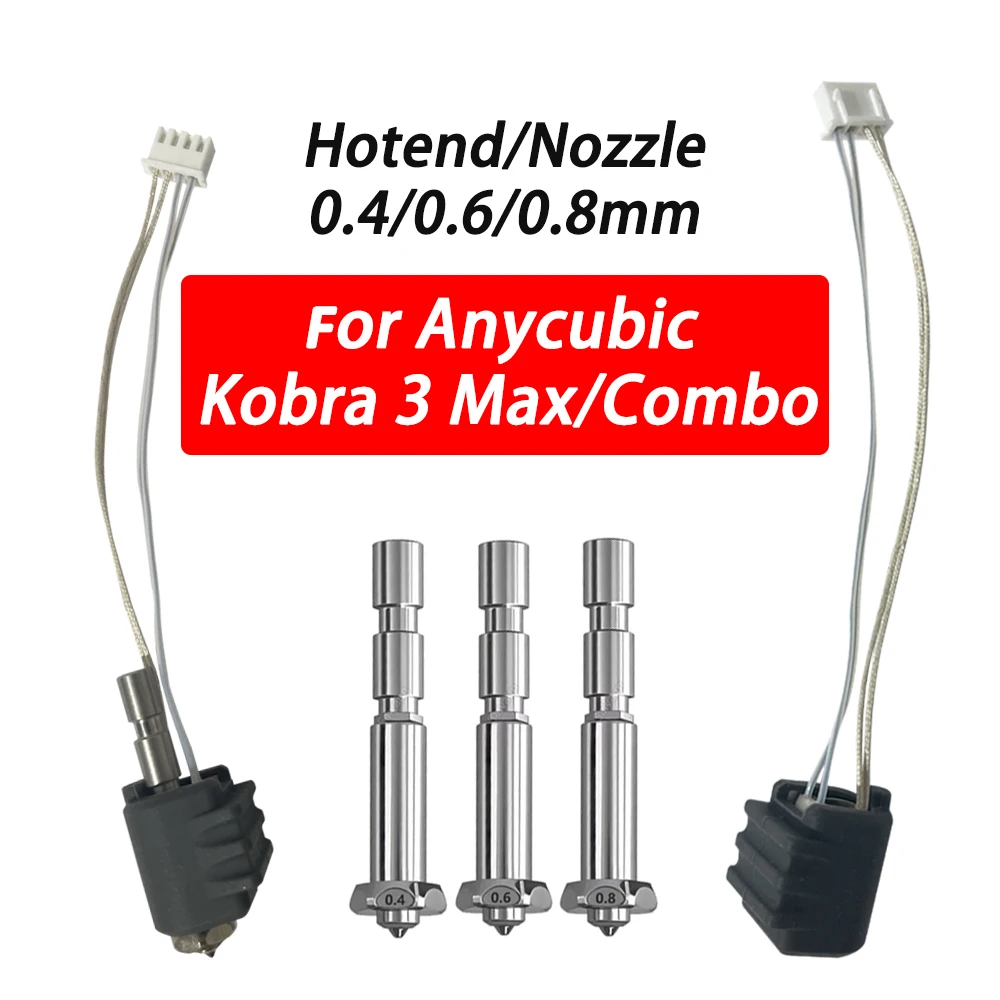 Kit Buses Pour Anycubic Kobra 3 - Acier Trempé Et Laiton 0.2 0.4 0.6 0.8mm, Neuf