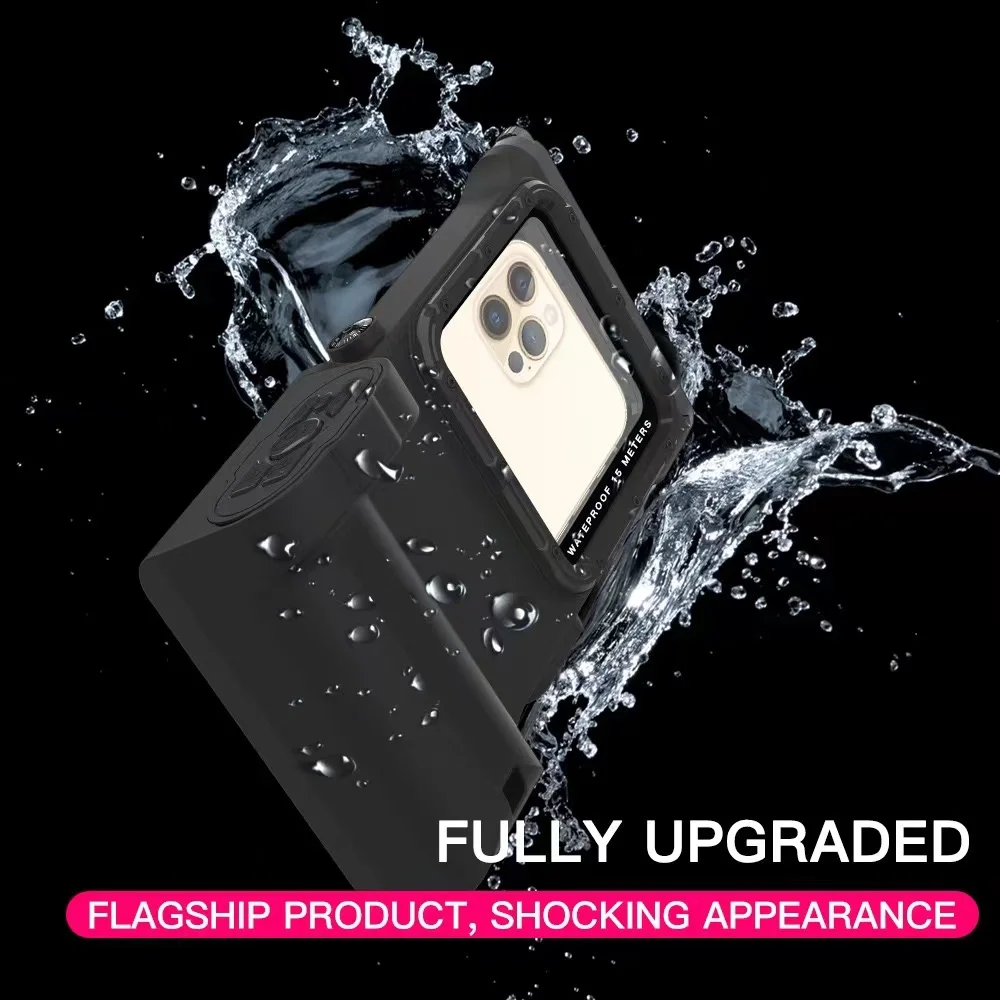 

Professional 15m/50ft Diving Surfing Swimming Snorkeling Photo Video Bluetooth Waterproof Case for Samsung S22 Ultra 14 Pro Max