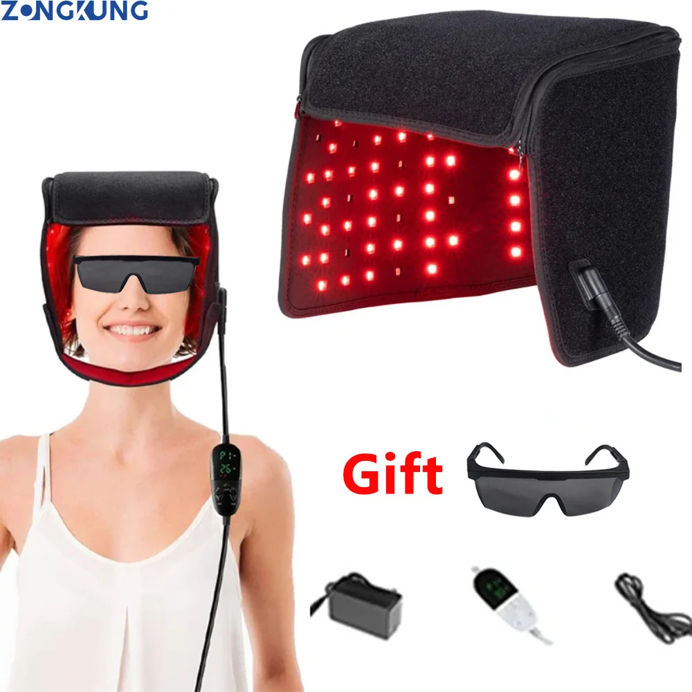 215PcsLEDsRedLightHatforHairGrowthRedInfraredRegrowthCapfor