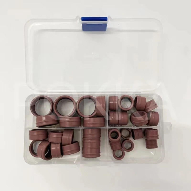 40 PIECES Air conditioning pipe joint sealing rubber ring seal O-ring for Renault