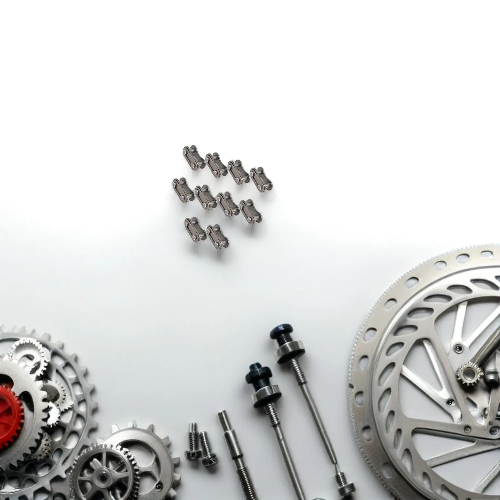 Single Speed Adapter 10Pcs Aluminum Alloy Single Speed Chain Connector Reusable for Bike ...