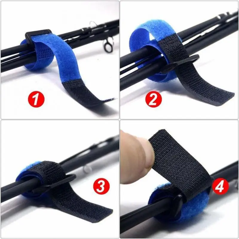 Winding Straps Convenient Fishing Wrist Strap 8 Colors Fishing Rod Tie Rod Micro-stretch Nylon High Elasticity Goods For