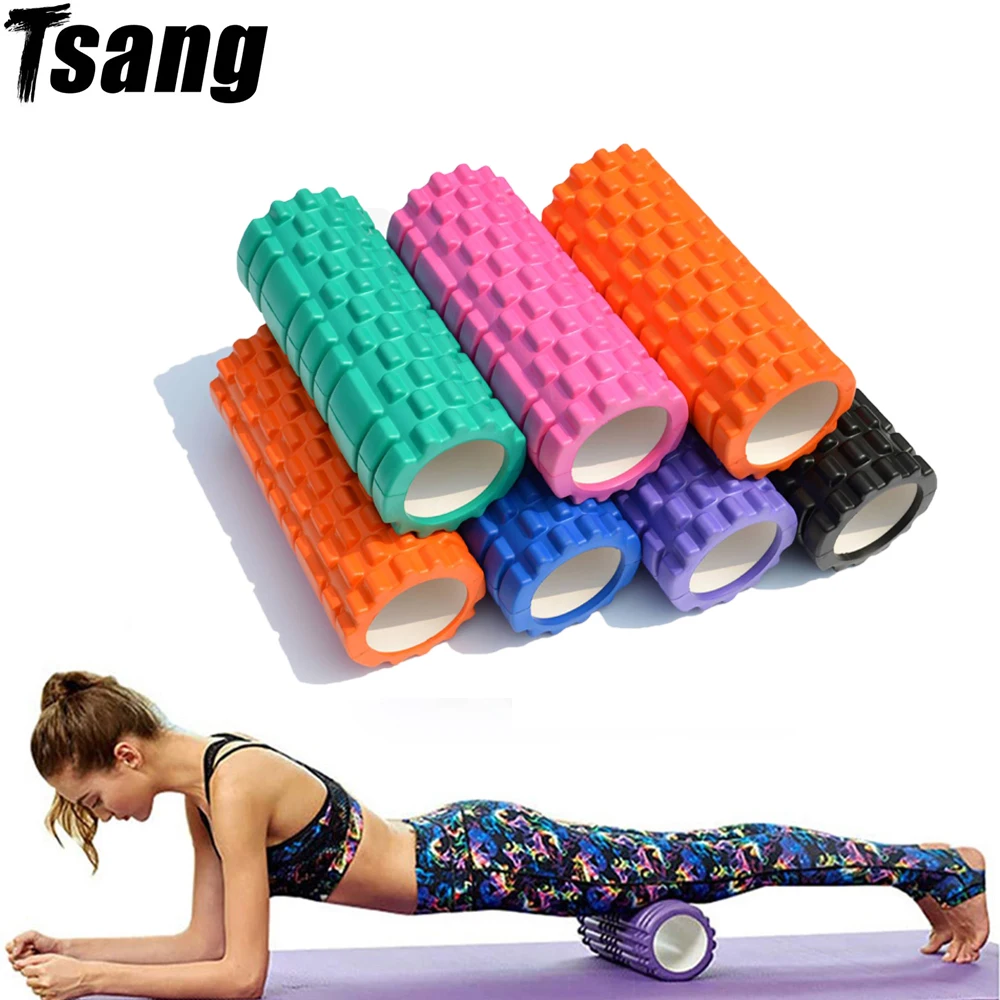 

26/33cm Yoga Column Foam Fitness Pilates Back Muscle Massage Roller Gym Home Myofascial Release The Grid Body Relaxation