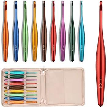 Ergonomic Aluminum Crochet Hook Set 1