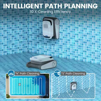 AIRROBO Pool Vacuum for Inground Pools, Smart Navigation Pool Cleaner Robot, Wall Climbing Pool Cleaner,120 Min Run Time 2