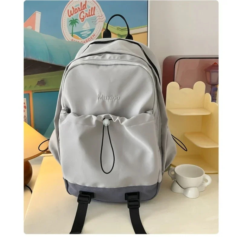 

2024 новый простой женский рюкзак на молнии, вместительный Повседневный Универсальный нейлоновый дизайн, молодежные женские сумки, Женская Сумка