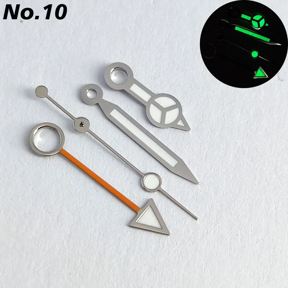 Green Luminous GMT Hands for NH34 Movement - Watch Accessory Parts