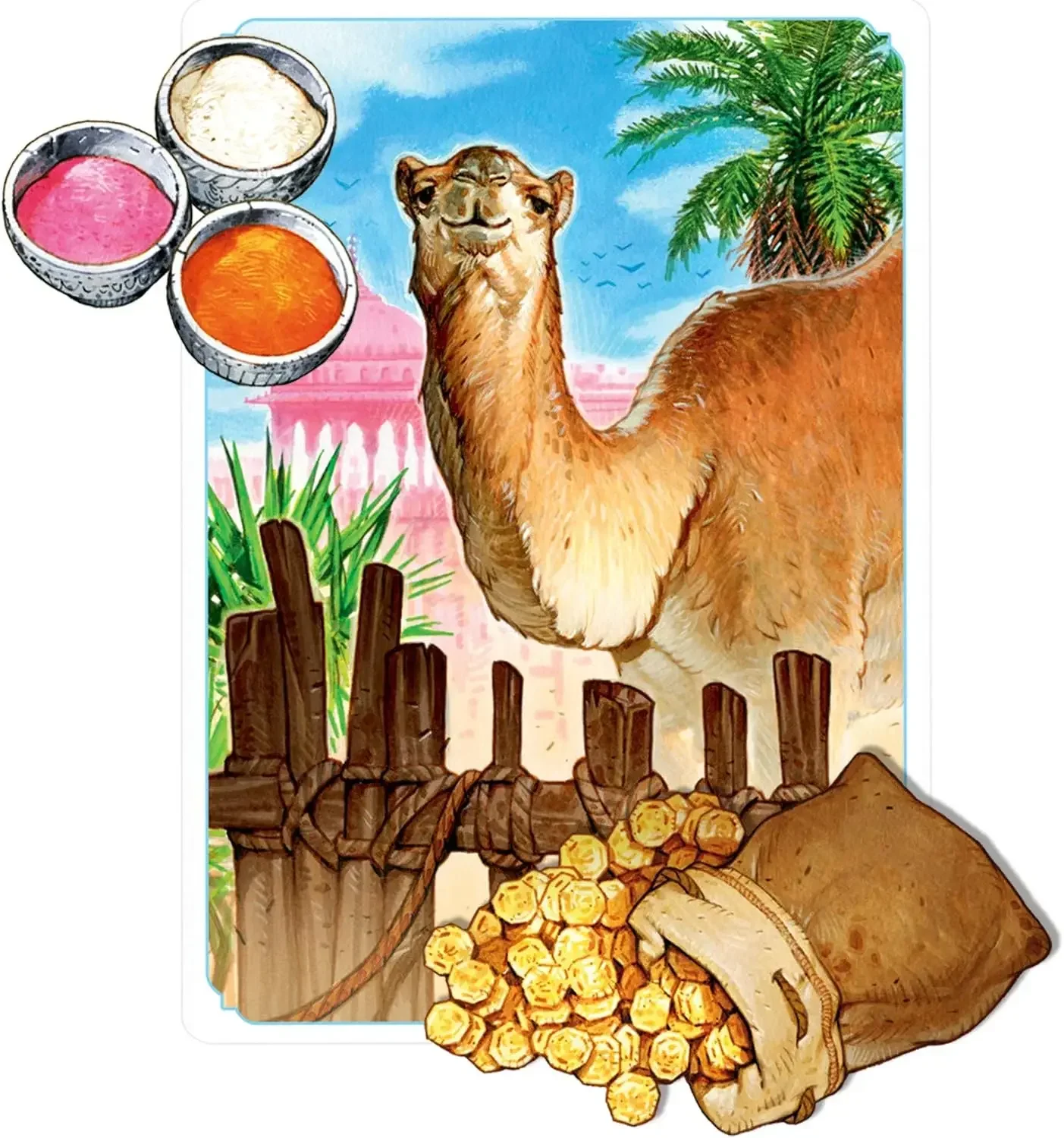 Jaipur board game - strategic trading game suitable for children aged 10 and above, 2 players, 30 minutes of game time, space co 3