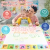 100x80CM Magic Water Drawing Mat Coloring Doodle With Reusable Magic Pens Montessori Painting Board Educational Toys Kids Gifts 3